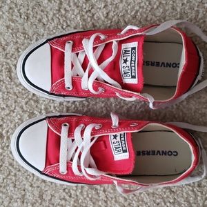 Kids Converse red sneakers size 2